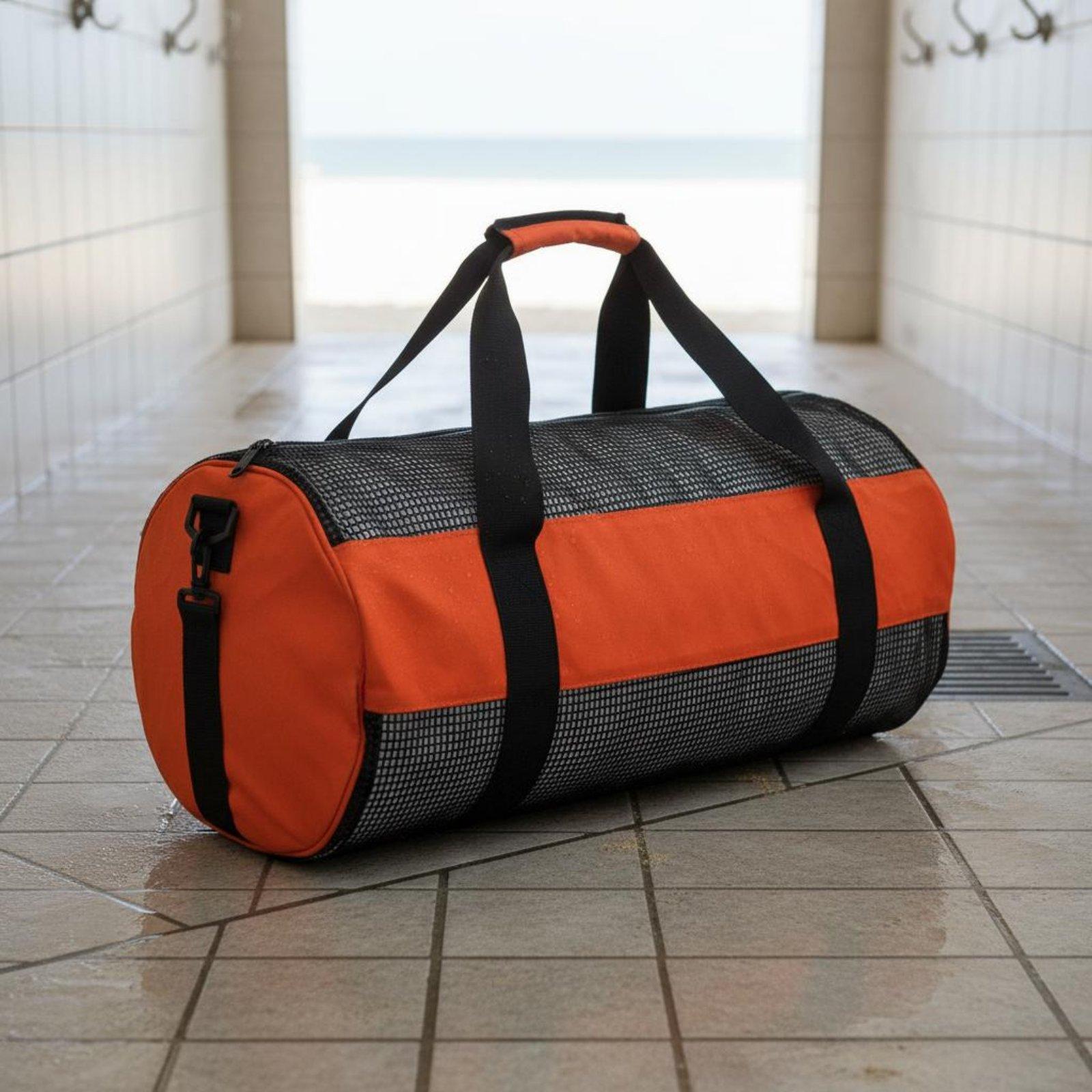 Outdoor Hunting Gear Store - スキューバギアダッフルバッグ 取り外し可能なショルダーストラップ メッシュダイビングバッグ 高耐久性 スイマー、ボート、ビーチ、プール用