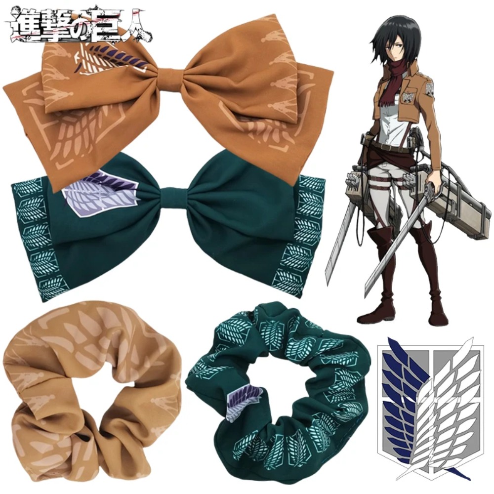 Bow Stringer Tool - 進撃の巨人ヘアアクセサリー女性用アニメ弓ヘアクリップ女の子弾性ヘアネット周辺機器ヘアバンドストリングタイ頭飾り