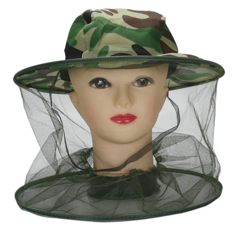 Mens Outdoor Hunting Hats - 抗蚊釣り帽子昆虫蚊帳メッシュフェイス通気性メッシュ釣り帽子ネット狩猟屋外キャンプ帽子卸売