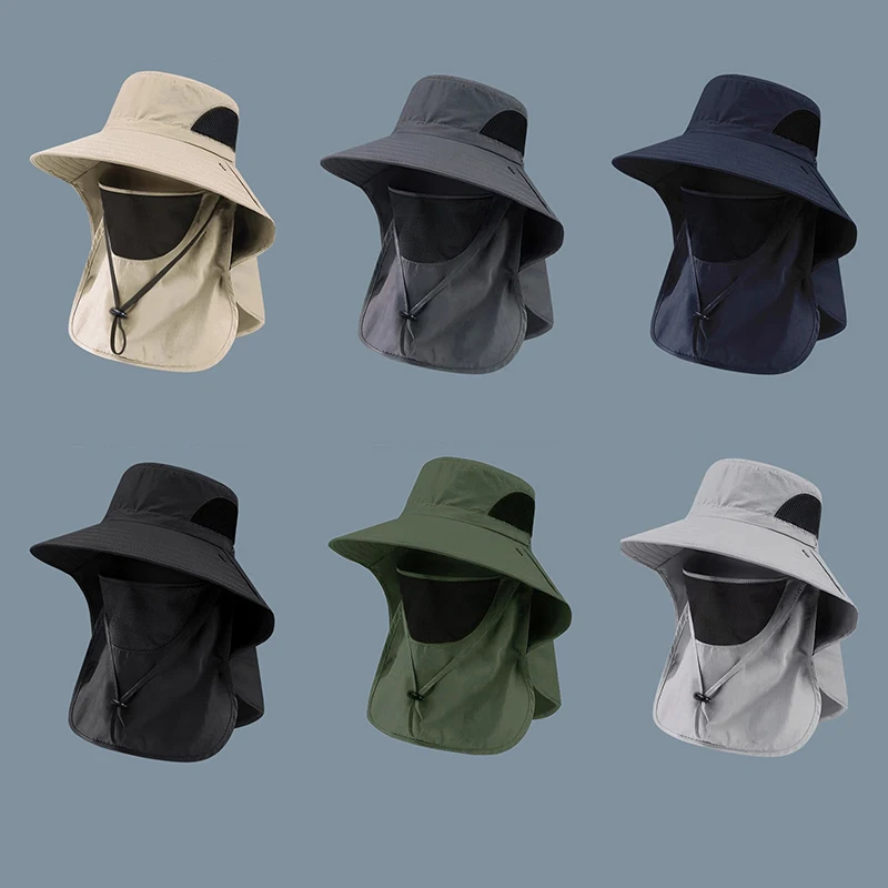 Mens Outdoor Hunting Hats - 夏の日よけ帽子 UVカット アウトドア ハンティング フィッシングキャップ 男女兼用