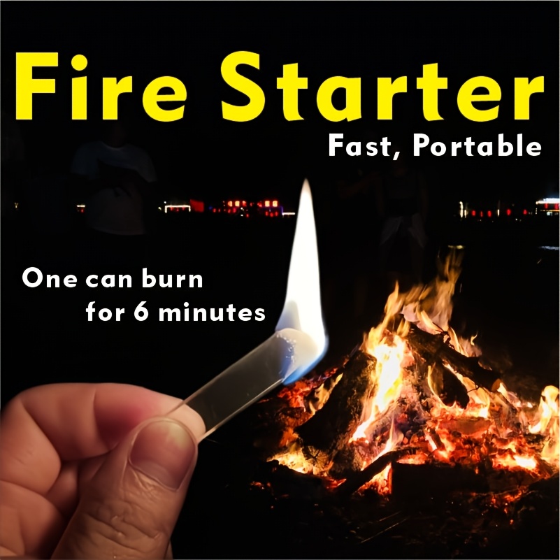 Fire Starter Waterproof - ファイヤースタータースティック 60本入り 透明 防水 速燃 長時間燃焼
