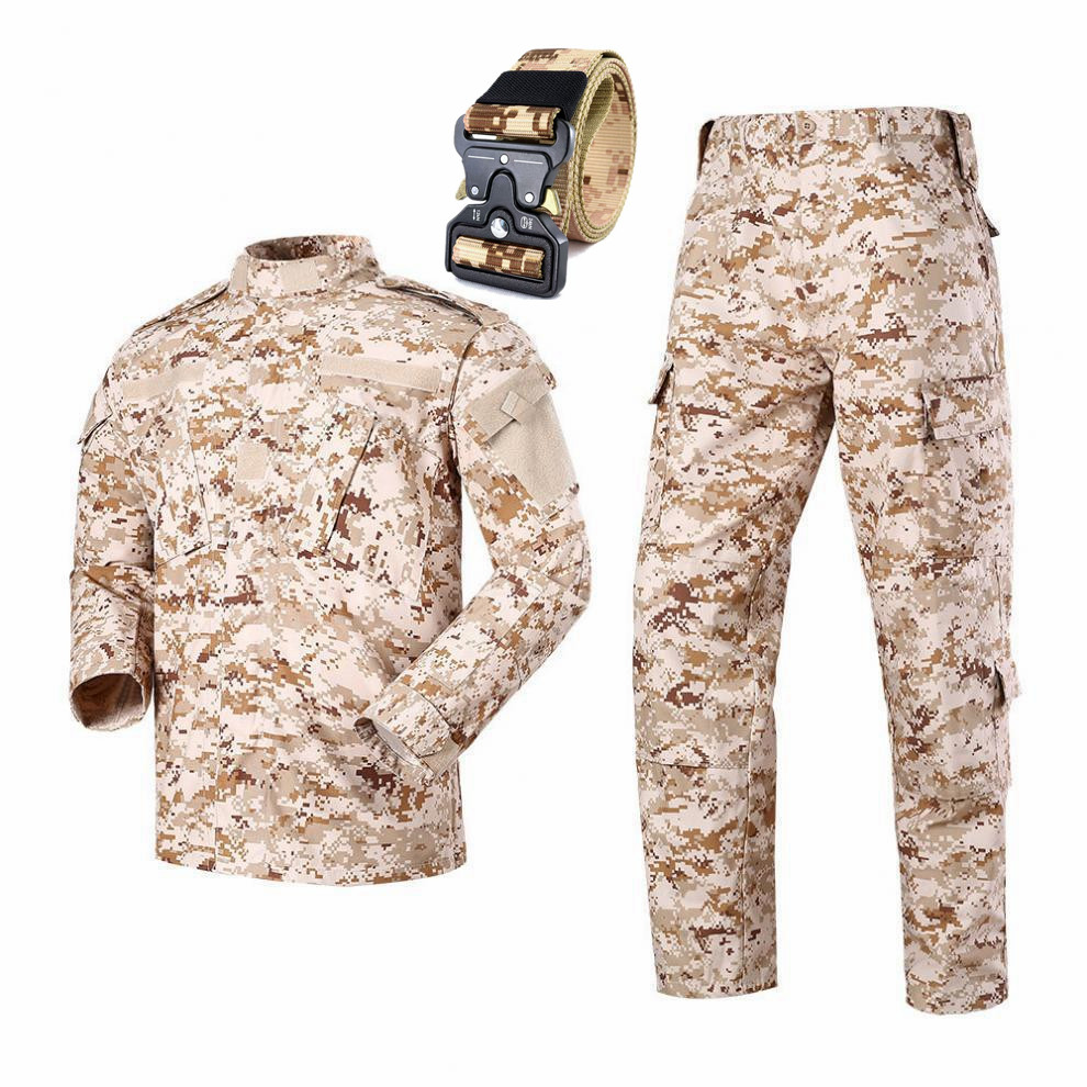 Oulylan 屋外迷彩トレーニング服男性デジタルブルー/グ - Hunting Outdoor Clothing のレビューと価格