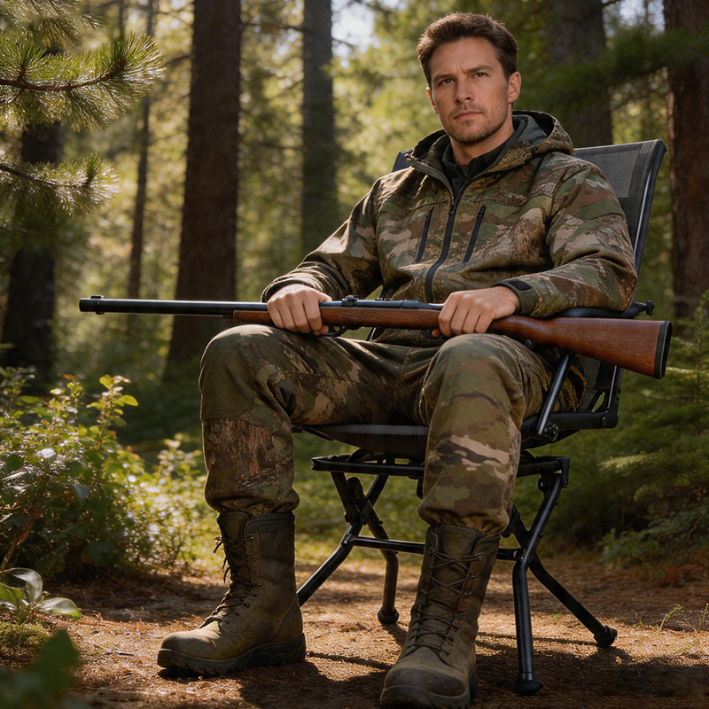 屋外キャンプ釣り用スツール360度回転式ハンティング迷彩椅子 - Outdoor Hunting Chair のレビューと価格