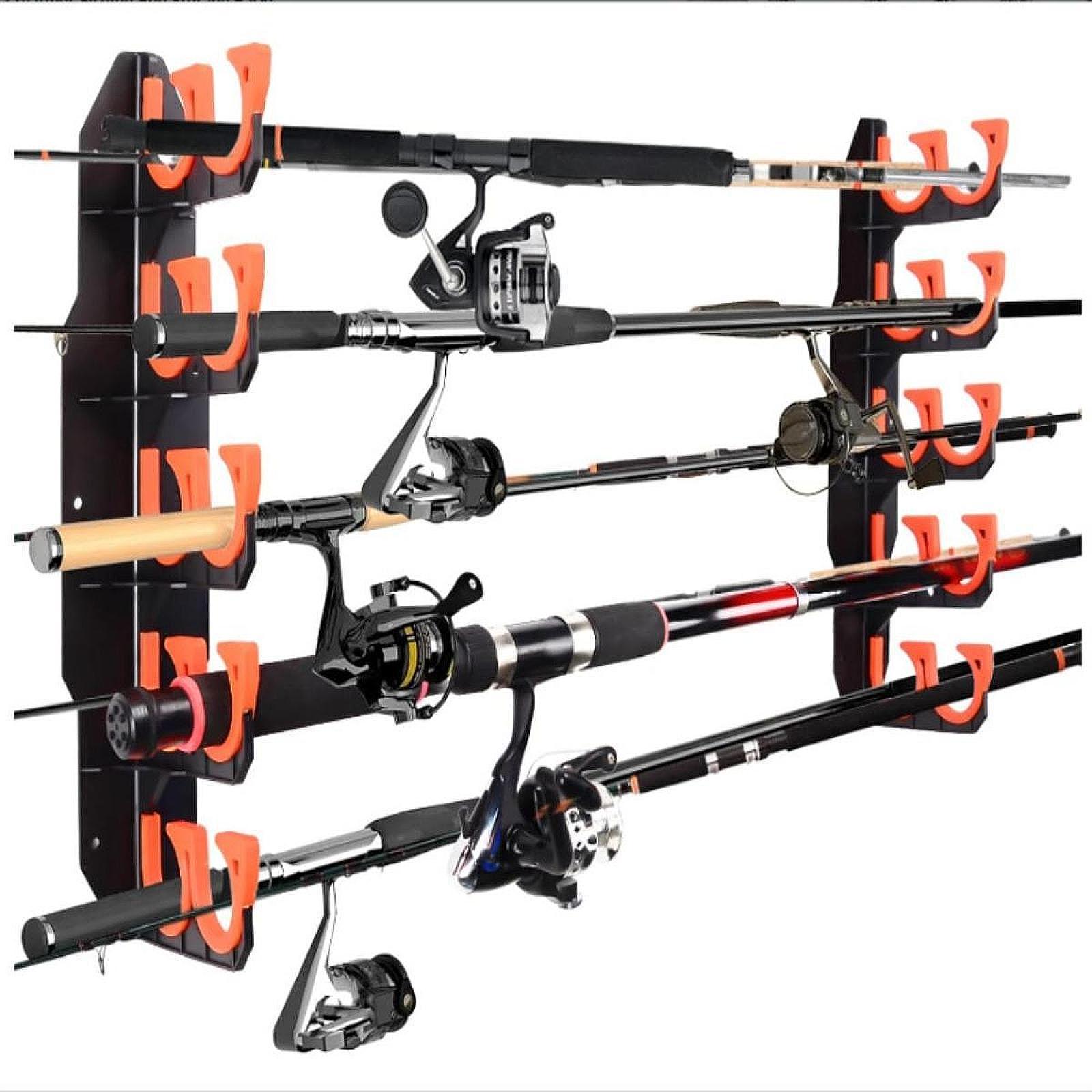 ガレージ釣り竿ホルダー壁掛けラックPP TPU防水ロッドオー - Outdoor Hunting Gear Store のレビューと価格