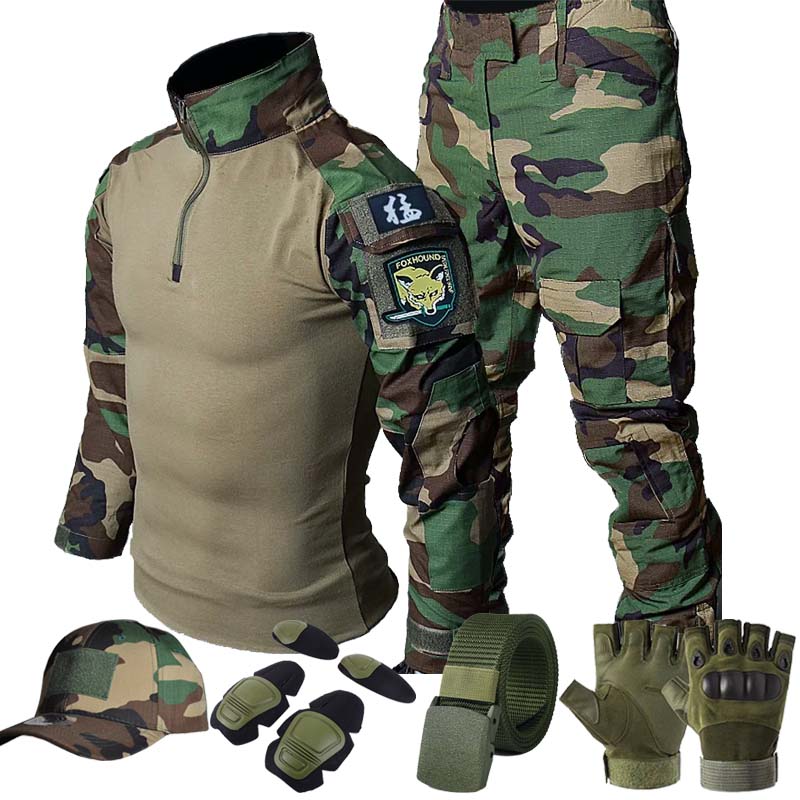 タクティカルカーゴユニフォーム ジャングルグリーンセット 長 - Hunting Outdoor Clothing のレビューと価格