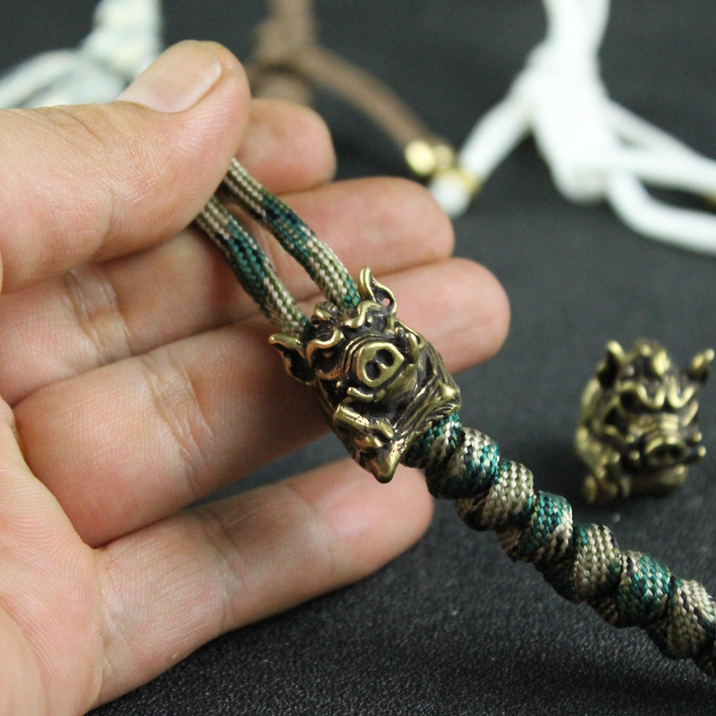 DIY真ちゅう製ワイルドボラーナイフビーズストラップ付きペン - Paracord Survival Bracelet のレビューと価格