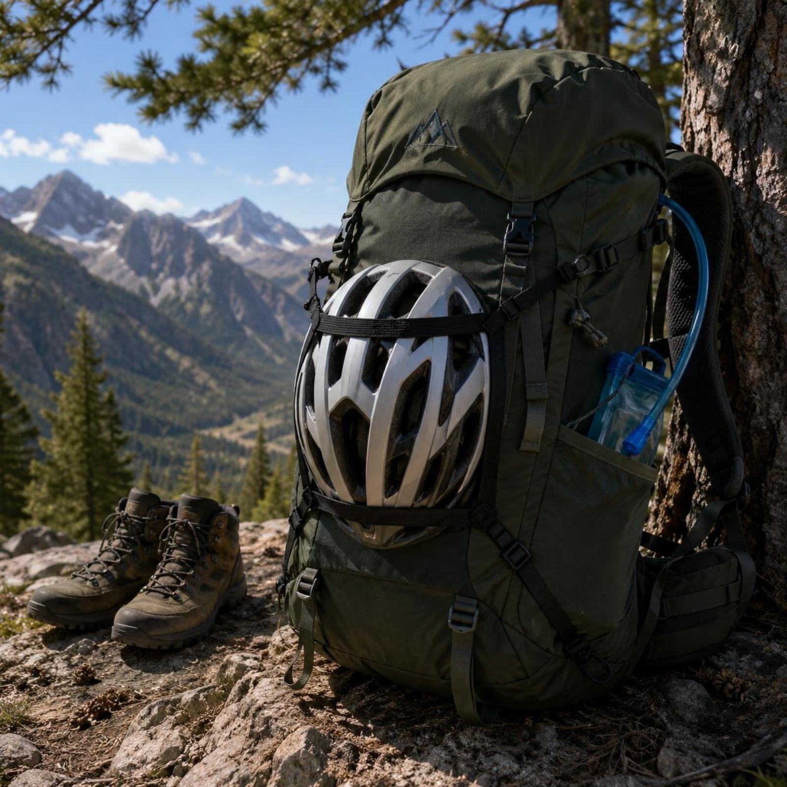 バックパック用ヘルメットホルダー スクエアデザイン ギアアタ - Outdoor Hunting Gear Store のレビューと価格