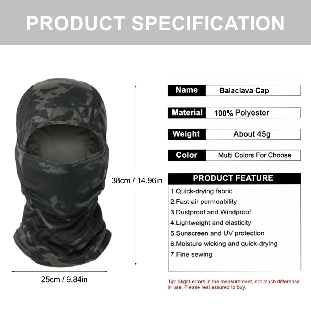 迷彩柄バラクラバ帽子 サイクリング フルフェイスマスク アウ - Mens Outdoor Hunting Hats のレビューと価格