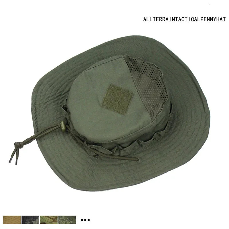 新しい戦術迷彩ブーニーキャップハンティングワイドブリムハット - Mens Outdoor Hunting Hats のレビューと価格