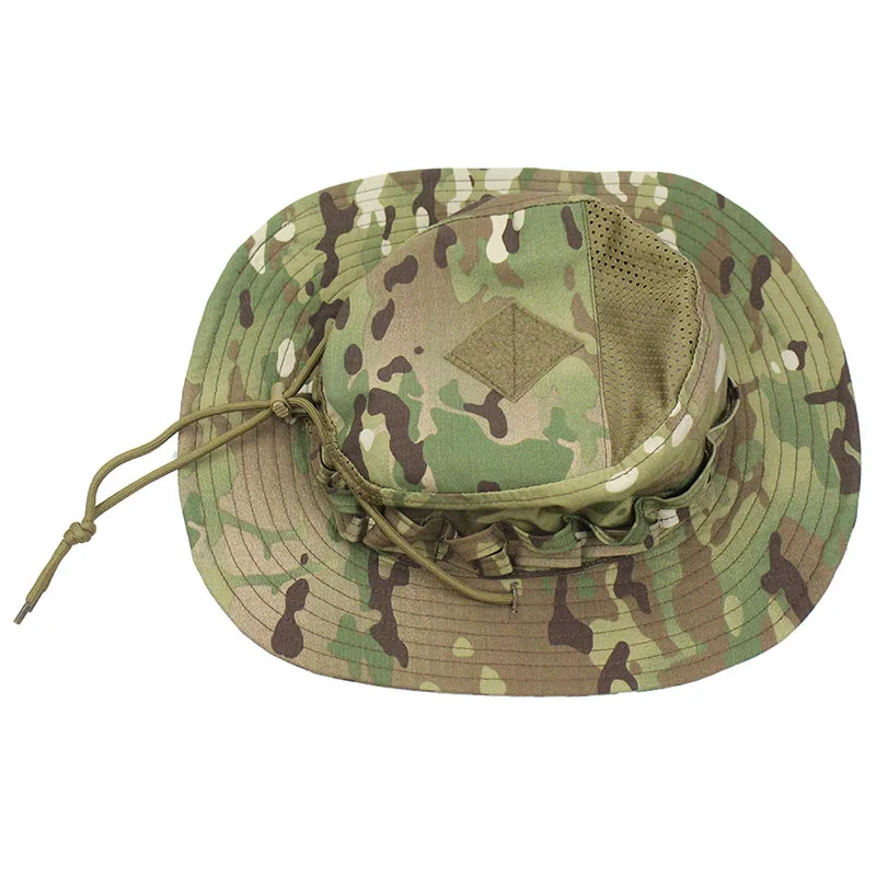 新しい戦術迷彩ブーニーキャップハンティングワイドブリムハット - Mens Outdoor Hunting Hats のレビューと価格
