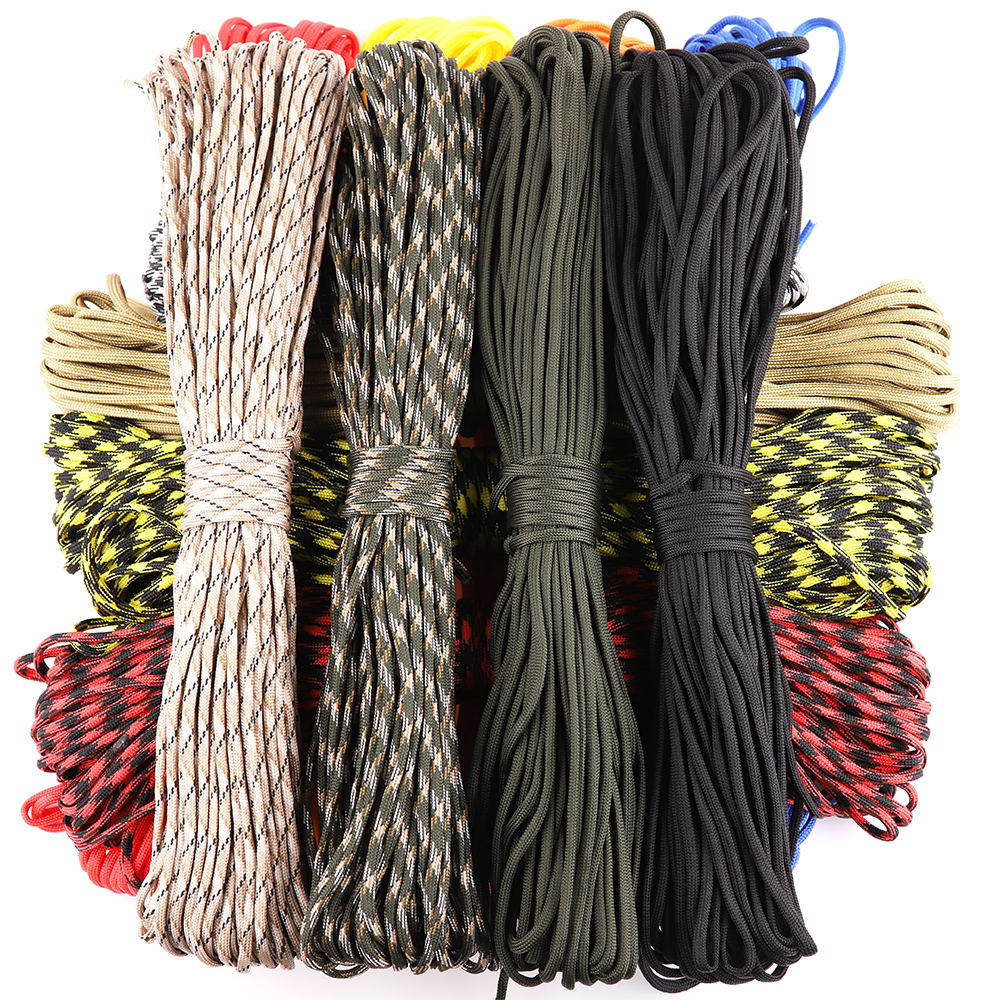 ミリタリータクティカルパラシュートコード,9ストランド,4m - Paracord Survival Bracelet のレビューと価格