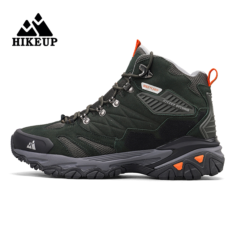 HIKEUP 新しいメンズハイキングシューズ革アウトドアスニ - Outdoor Hunting News のレビューと価格