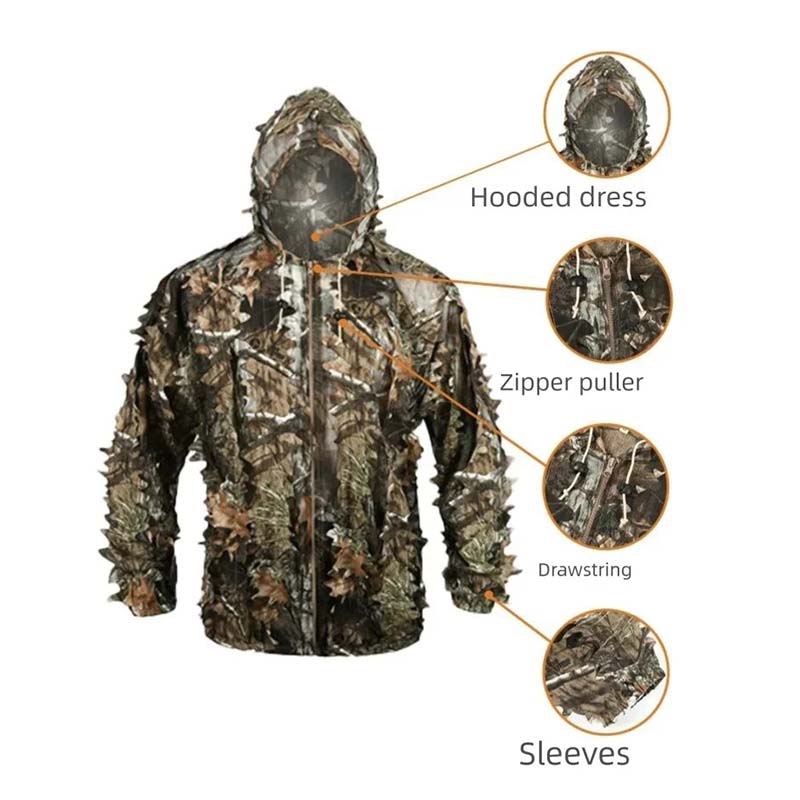 夏用バイオニック迷彩ハンティングスーツ速乾性通気性アウトドア - Hunting Outdoor Game のレビューと価格