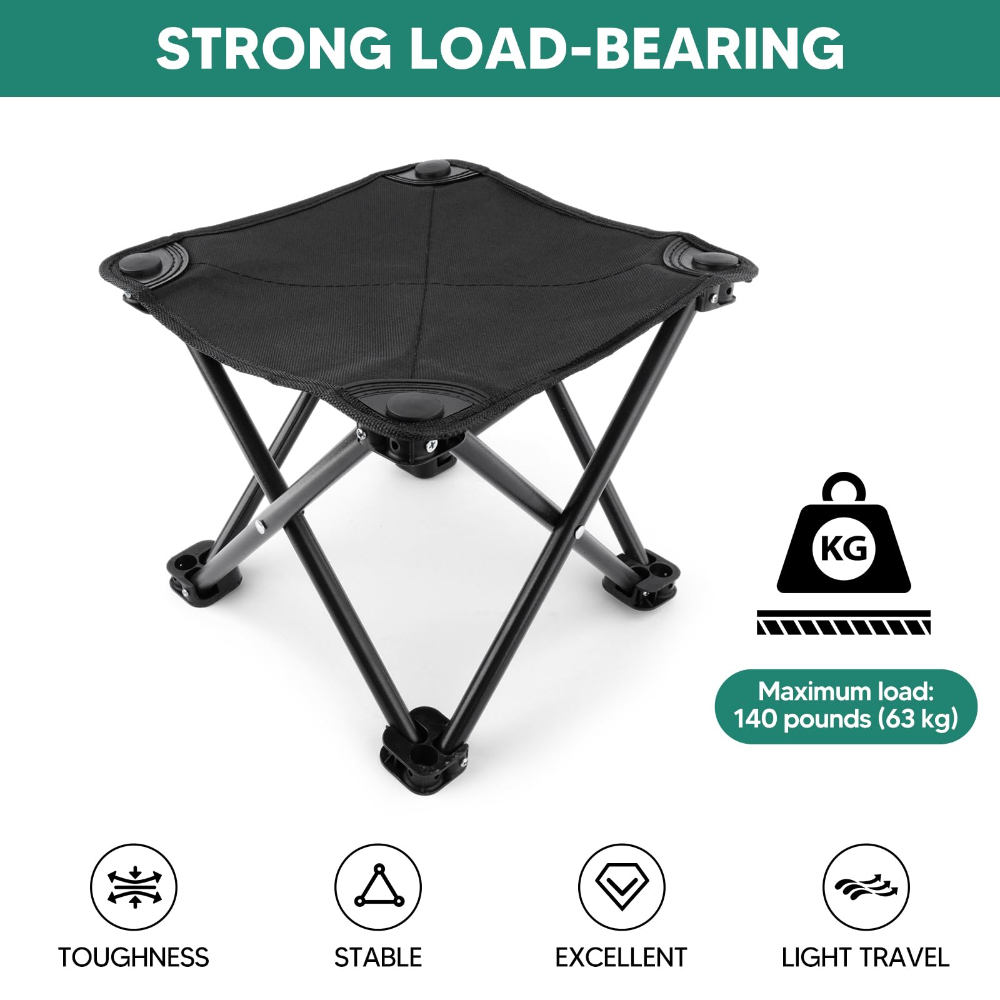 ポータブル折りたたみスツール軽量ミニアウトドアキャンプスツー - Outdoor Hunting Chair のレビューと価格