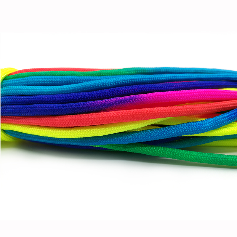 レインボーカラーのロープ,31メートル,4mm,7ストランド - Paracord Survival Bracelet のレビューと価格