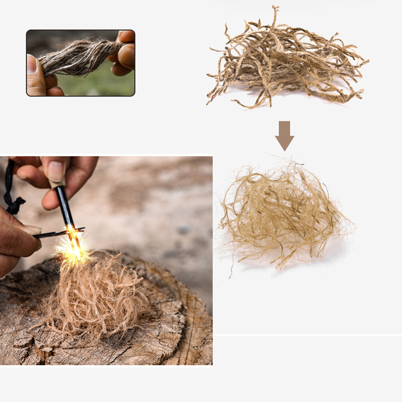 屋外用ミニワックス麻縄ポータブルファイヤースターター、キャン - Fire Starter Waterproof のレビューと価格