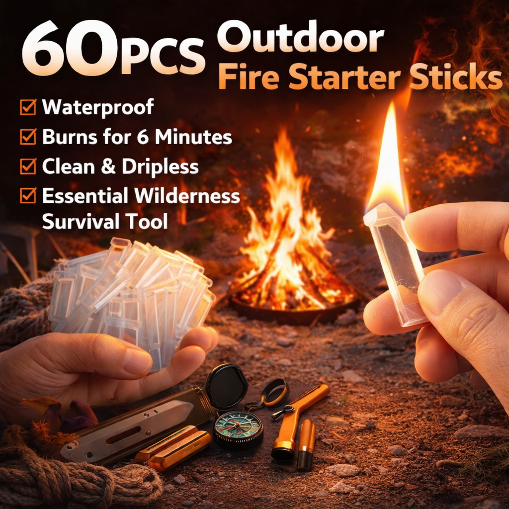 60本入り 防水ファイヤースタータースティック アウトドアサ - Fire Starter Waterproof のレビューと価格