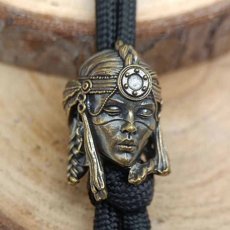 部族女性戦士真鍮ナイフビーズ EDC DIY パラコード織ブ - Paracord Survival Bracelet のレビューと価格