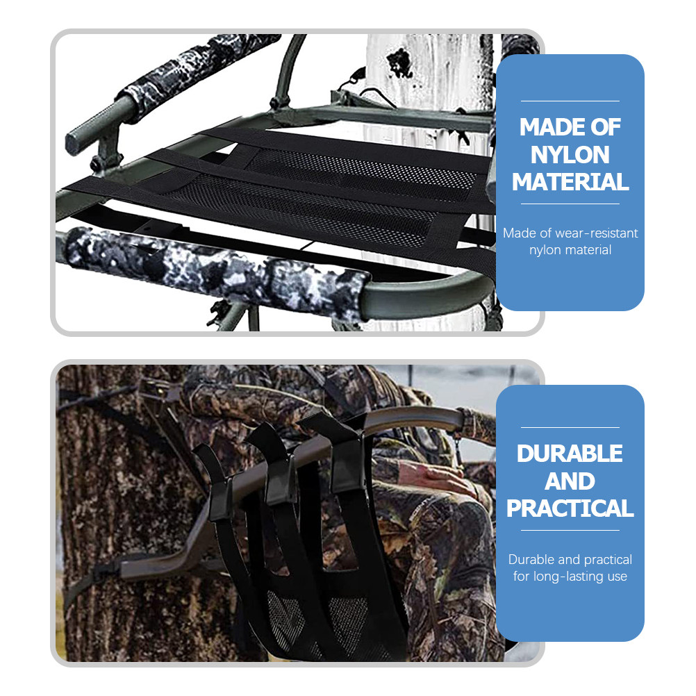通気性のある調節可能なツリースタンドシート折りたたみ式メッシ - Outdoor Hunting Chair のレビューと価格