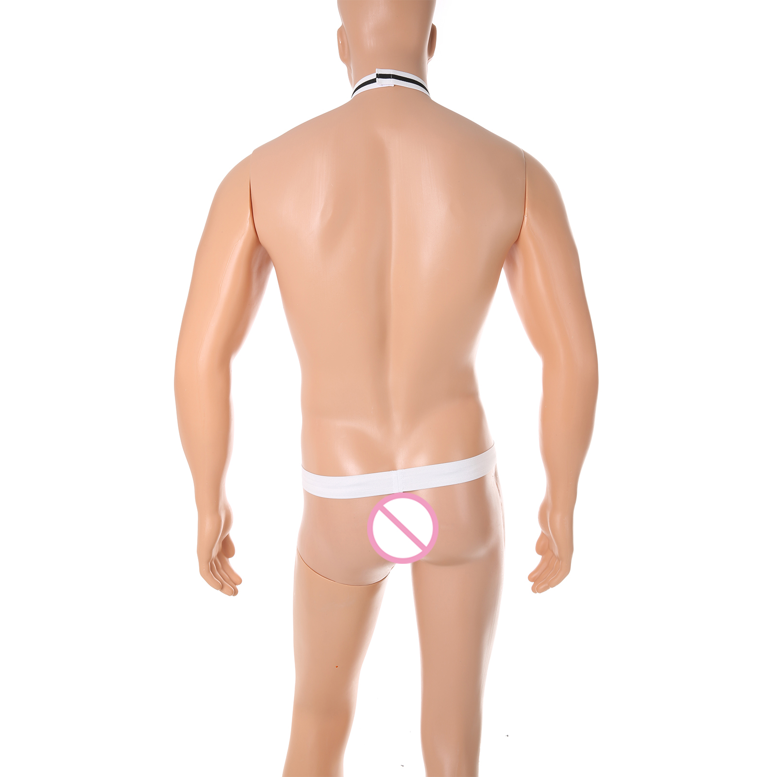 セクシーなマンキニワンピース下着男性蝶ネクタイウェイターコス - Bow Stringer Tool のレビューと価格