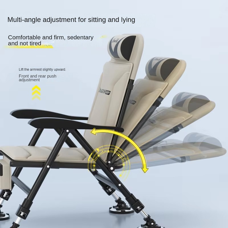 全地形対応折りたたみ式釣り椅子、多段階調整可能なパッド入りヘ - Outdoor Hunting Chair のレビューと価格