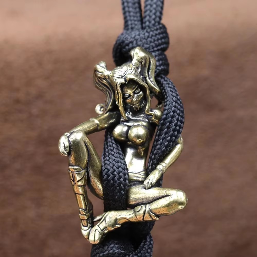 ビューティーガール真鍮ナイフビーズDIYパラコード手作り織り - Paracord Survival Bracelet のレビューと価格